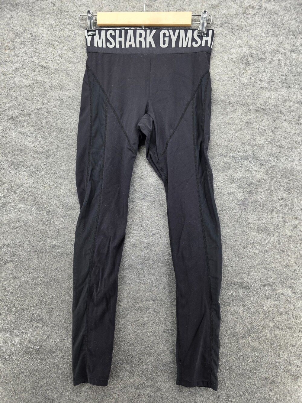 Gymshark Leggings Womens Small Logo Band Black Activewear Gym Workout
